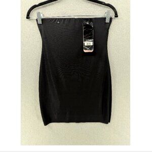 NWT Maidenform Half Slip Size L Black Hi-Waist Shaping Tummy Control Shapewear